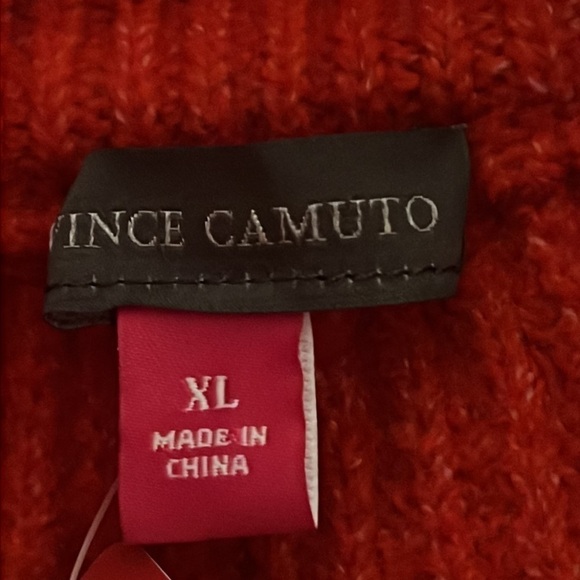 Vince Camuto crossfire ribbed half zipper mock neck sweater Sz XL new - Picture 8 of 9